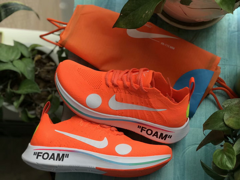 Off-White x Nike Zoom Fly Mercurial Flyknit Orange(98% Authentic quality)